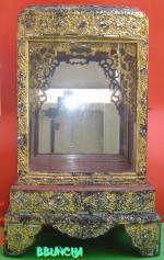 ตู้ใส่พระบูชาศิลปะพม่าตอนบนปิดทองแบบรัตนะยุคต้นเก่ามาก